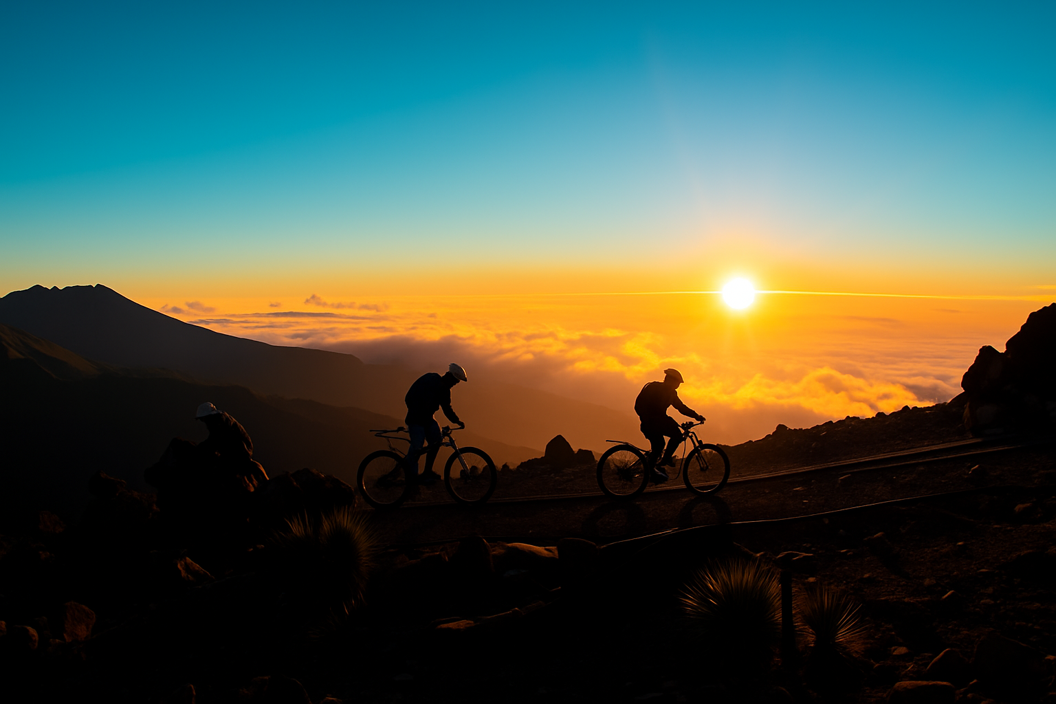 Cyclists on Kilema route